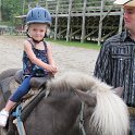 Elizabeth rides the pony
